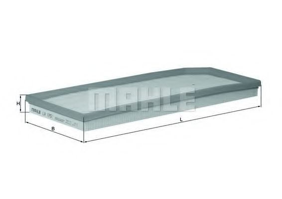 Filtru aer MAHLE ORIGINAL LX 1751 [1]