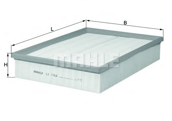 Filtru aer MAHLE ORIGINAL LX 1764 [1]