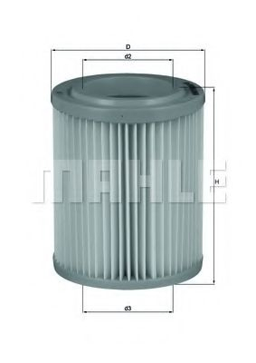 Filtru aer MAHLE ORIGINAL LX 1768 [1]