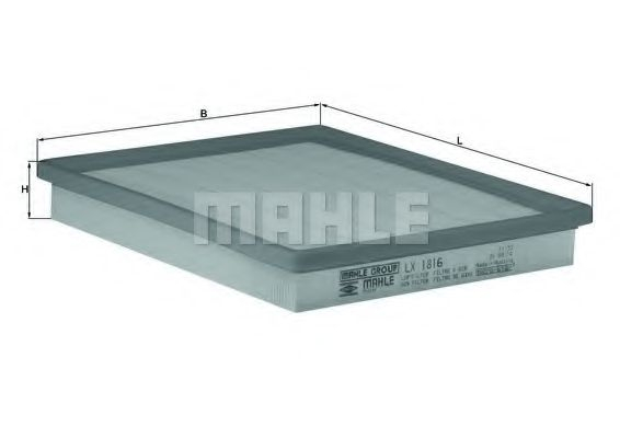 Filtru aer MAHLE ORIGINAL LX 1816 [1]