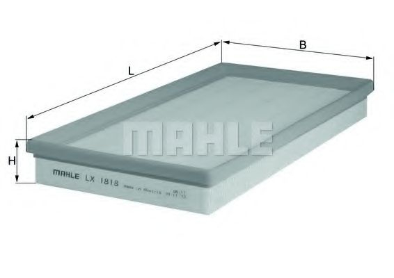 Filtru aer MAHLE ORIGINAL LX 1818 [1]