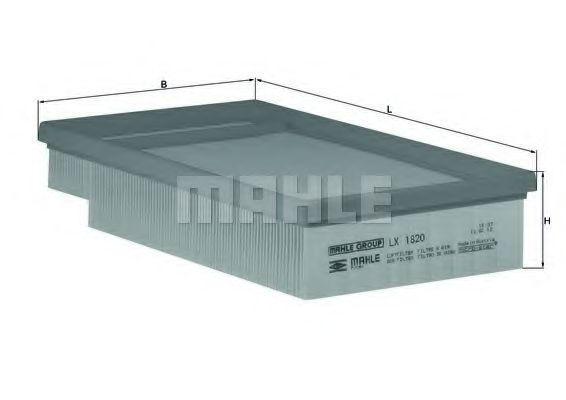Filtru aer MAHLE ORIGINAL LX 1820 [1]