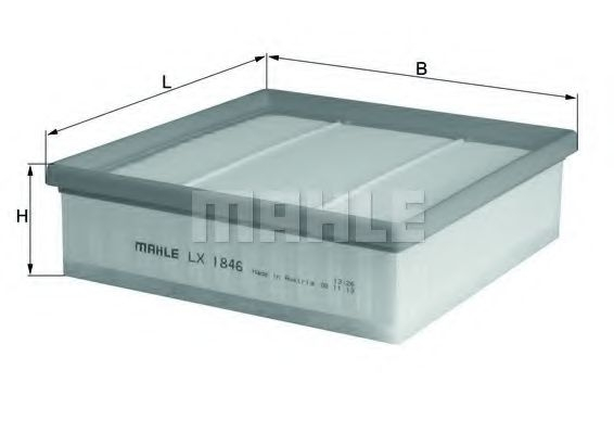 Filtru aer MAHLE ORIGINAL LX 1846 [1]