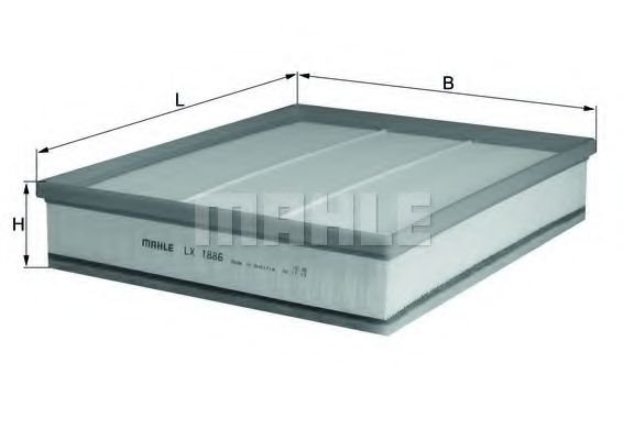 Filtru aer MAHLE ORIGINAL LX 1886 [1]