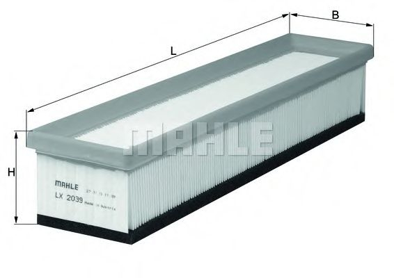 Filtru aer MAHLE ORIGINAL LX 2039 [1]