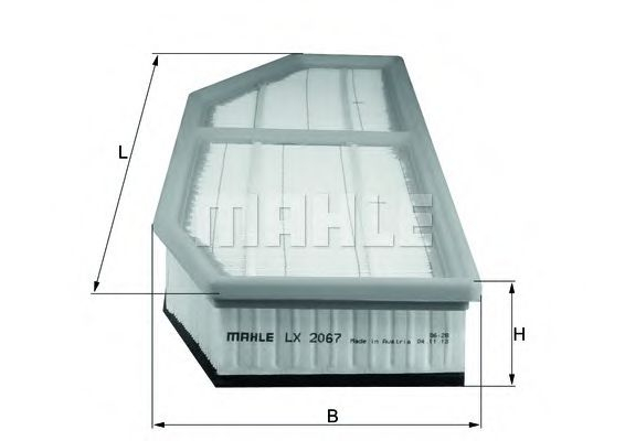Filtru aer MAHLE ORIGINAL LX 2067 [1]