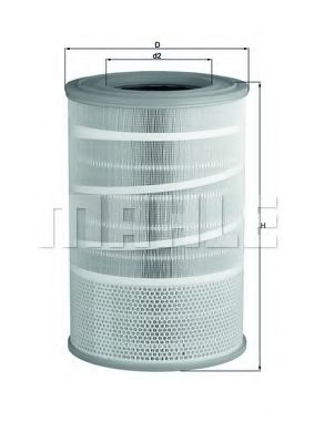 Filtru aer MAHLE ORIGINAL LX 2068 [1]