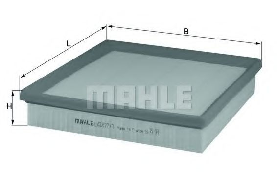 Filtru aer MAHLE ORIGINAL LX 2077/3 [1]