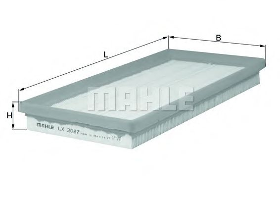 Filtru aer MAHLE ORIGINAL LX 2087 [1]