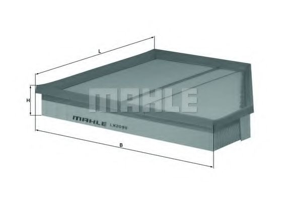 Filtru aer MAHLE ORIGINAL LX 2098 [1]