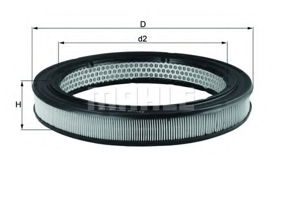 Filtru aer MAHLE ORIGINAL LX 210 [1]