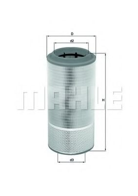 Filtru aer MAHLE ORIGINAL LX 2109 [1]