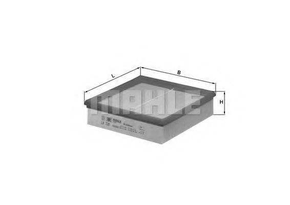 Filtru aer MAHLE ORIGINAL LX 220 [1]