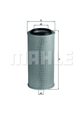 Filtru aer MAHLE ORIGINAL LX 236 [1]
