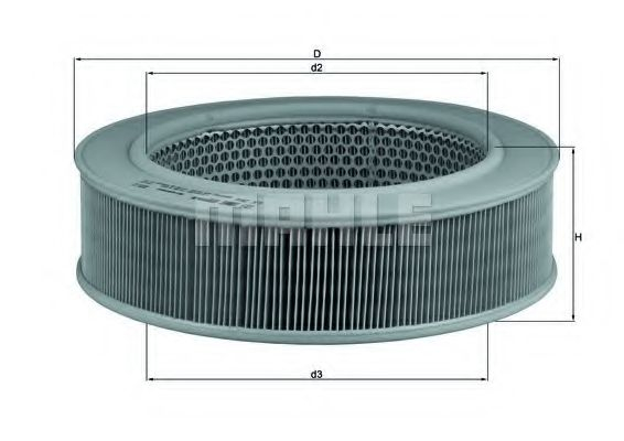 Filtru aer MAHLE ORIGINAL LX 264 [1]