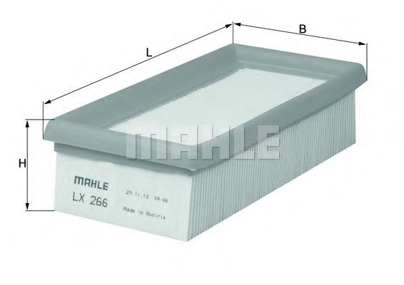 Filtru aer MAHLE ORIGINAL LX 266 [1]