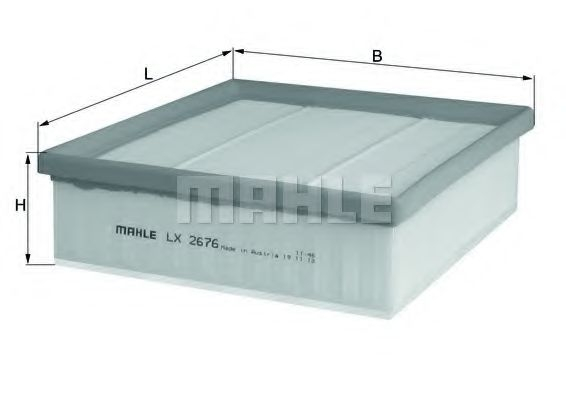 Filtru aer MAHLE ORIGINAL LX 2676 [1]