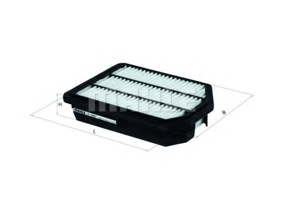 Filtru aer MAHLE ORIGINAL LX 2687 [1]