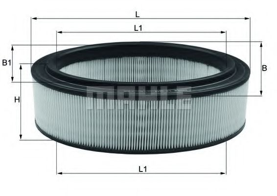 Filtru aer MAHLE ORIGINAL LX 2844 [1]