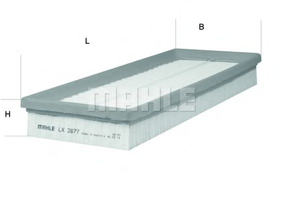Filtru aer MAHLE ORIGINAL LX 2877 [1]