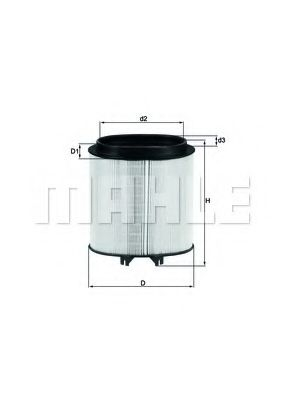 Filtru aer MAHLE ORIGINAL LX 2974 [1]