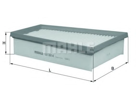 Filtru aer MAHLE ORIGINAL LX 3014 [1]
