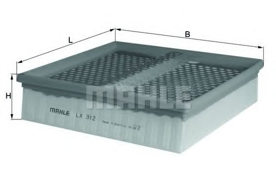 Filtru aer MAHLE ORIGINAL LX 312 [1]