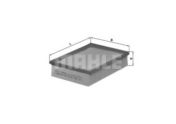 Filtru aer MAHLE ORIGINAL LX 343 [1]