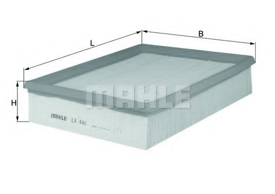 Filtru aer MAHLE ORIGINAL LX 448 [1]