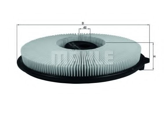 Filtru aer MAHLE ORIGINAL LX 544 [1]