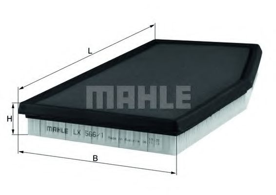 Filtru aer MAHLE ORIGINAL LX 566/1 [1]