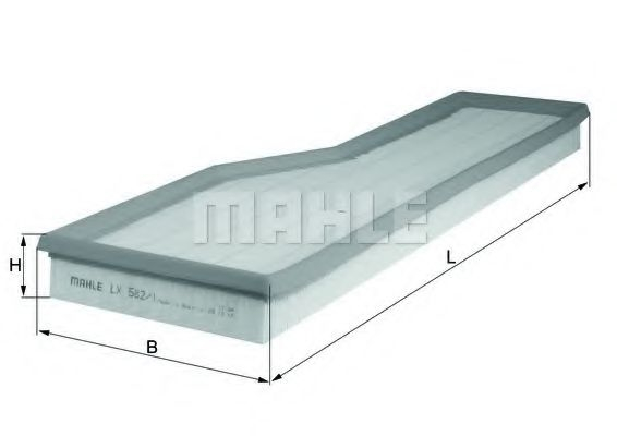 Filtru aer MAHLE ORIGINAL LX 582/1 [1]