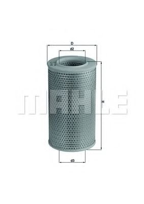 Filtru aer MAHLE ORIGINAL LX 611 [1]