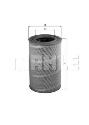 Filtru aer MAHLE ORIGINAL LX 612 [1]