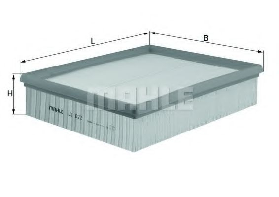 Filtru aer MAHLE ORIGINAL LX 622 [1]
