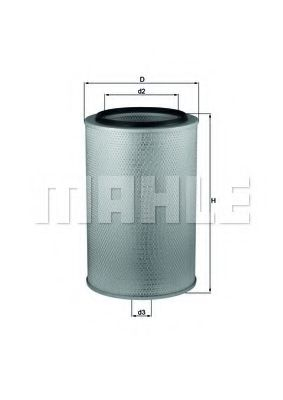 Filtru aer MAHLE ORIGINAL LX 626 [1]