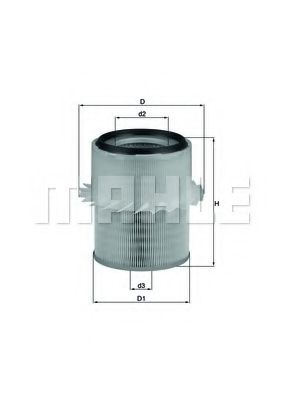 Filtru aer MAHLE ORIGINAL LX 673 [1]
