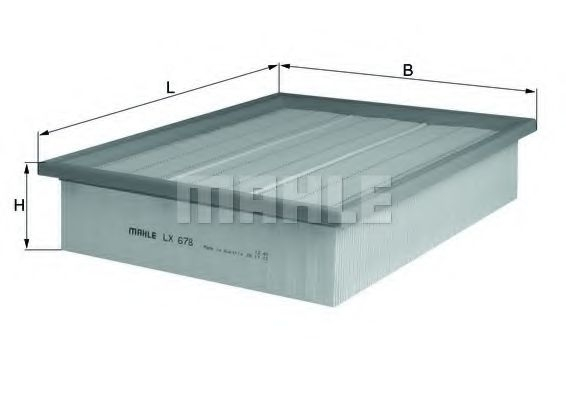 Filtru aer MAHLE ORIGINAL LX 678 [1]