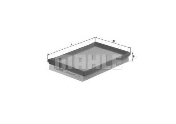 Filtru aer MAHLE ORIGINAL LX 687 [1]