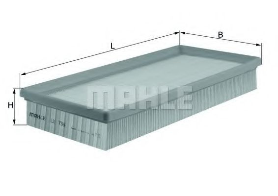 Filtru aer MAHLE ORIGINAL LX 756 [1]