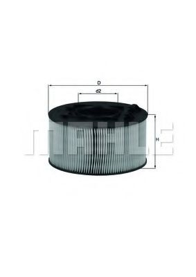 Filtru aer MAHLE ORIGINAL LX 759 [1]
