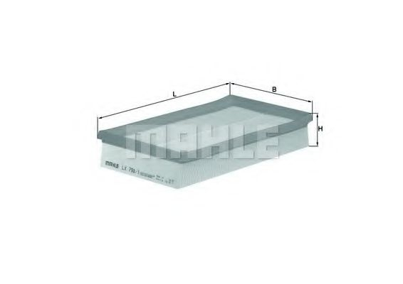 Filtru aer MAHLE ORIGINAL LX 798/1 [1]