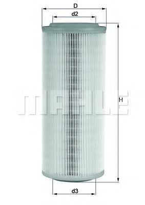 Filtru aer MAHLE ORIGINAL LX 855 [1]