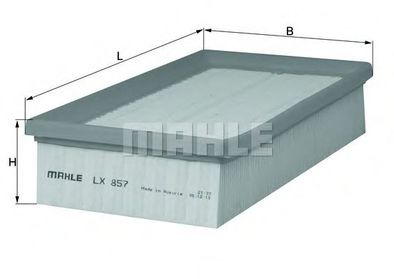 Filtru aer MAHLE ORIGINAL LX 857 [1]