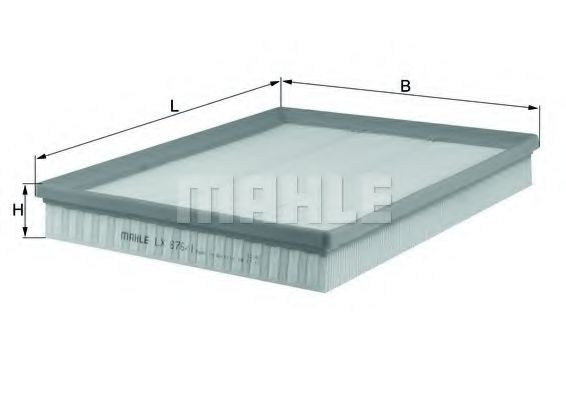 Filtru aer MAHLE ORIGINAL LX 876/1 [1]