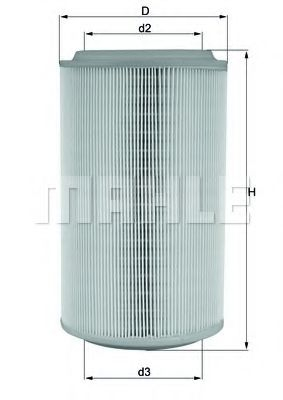 Filtru aer MAHLE ORIGINAL LX 913 [1]