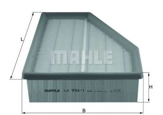 Filtru aer MAHLE ORIGINAL LX 934/1 [1]