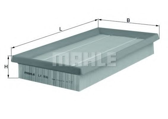Filtru aer MAHLE ORIGINAL LX 936 [1]