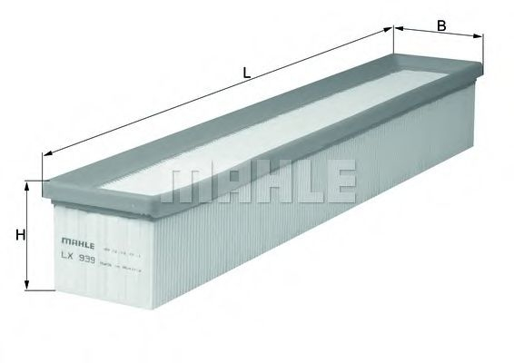 Filtru aer MAHLE ORIGINAL LX 939 [1]