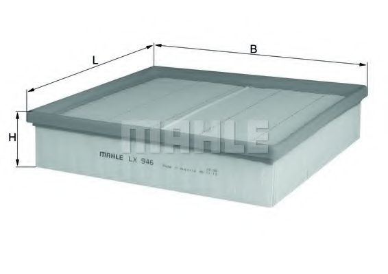 Filtru aer MAHLE ORIGINAL LX 946 [1]
